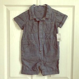 NWT Baby Gap Chambray Springtime Romper